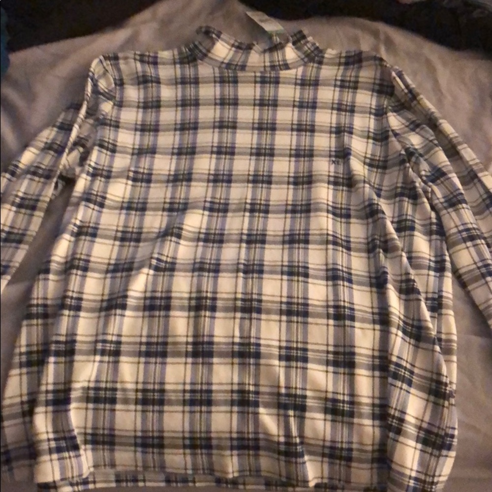 Long sleeve plaid top